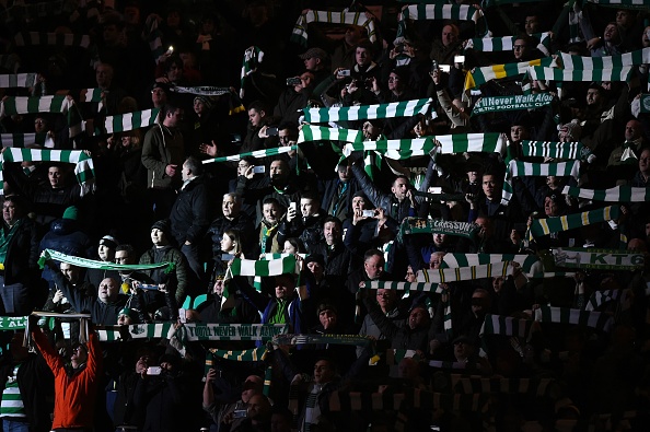 Celtic fans loved the first showing of the new disco lights