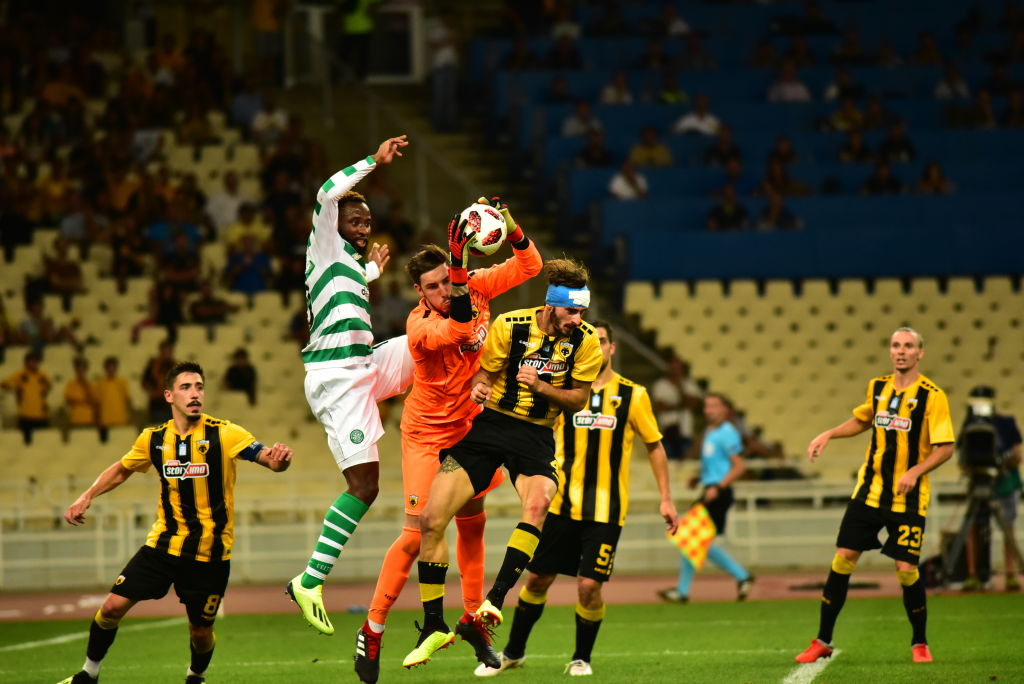 Barkas playing against Celtic