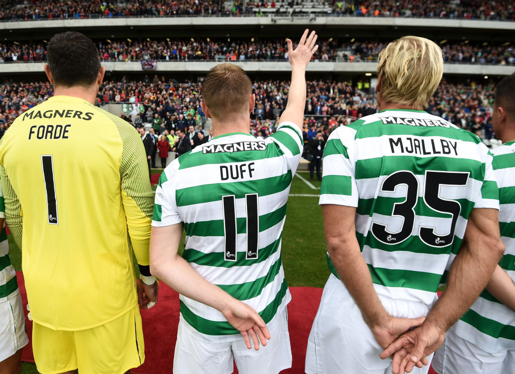 Damien Duff reveals "four or five" youngsters have trained with Celtic first-team today
