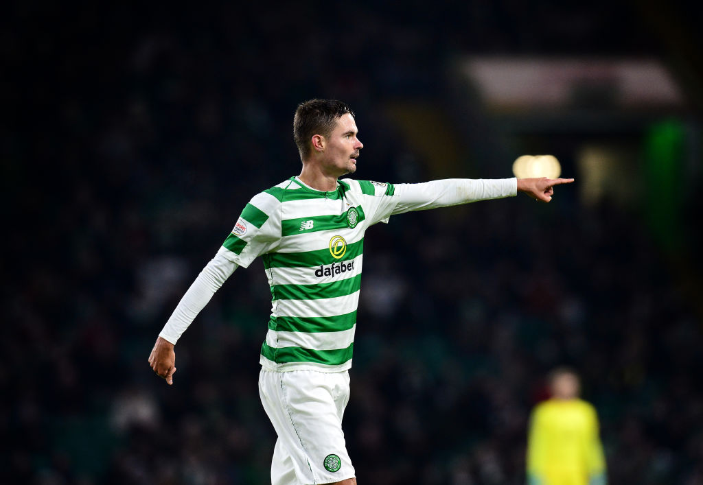 James Forrest backs "top class" Celtic team-mate Mikael Lustig