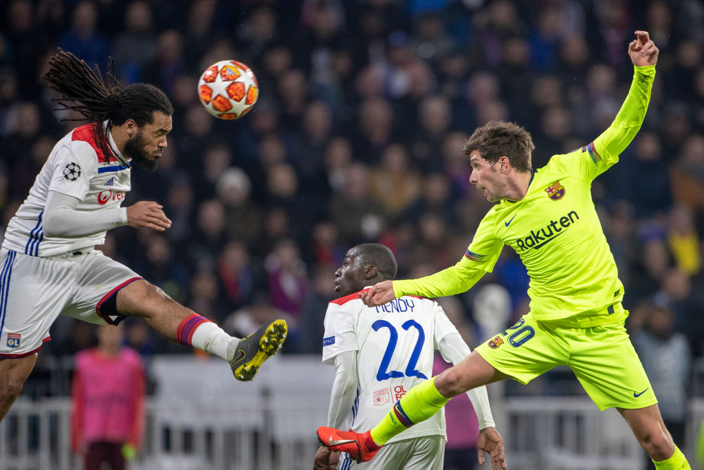 Denayer in action against Barcelona
