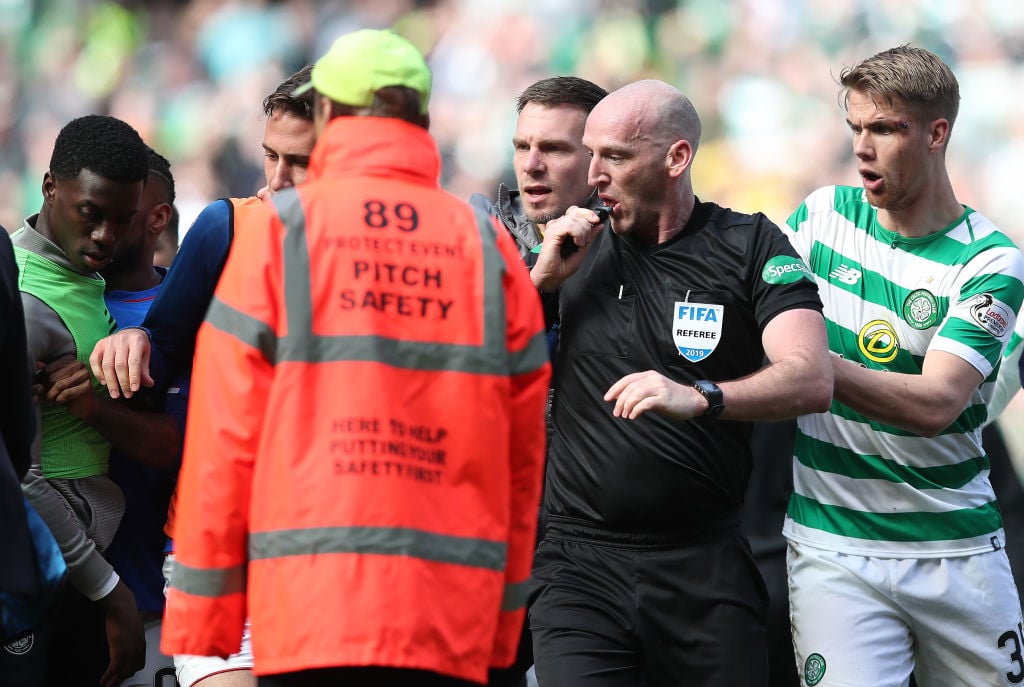 Officials at centre of derby red cards to be involved in Celtic-Hibs cup tie