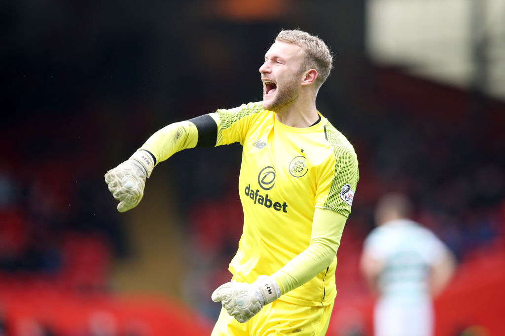 Celtic stopper Scott Bain will be challenged by Liam Kelly for Scotland