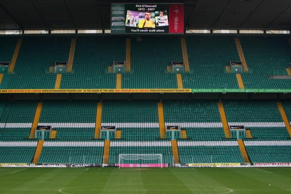 No games will be played at Parkhead for a while
