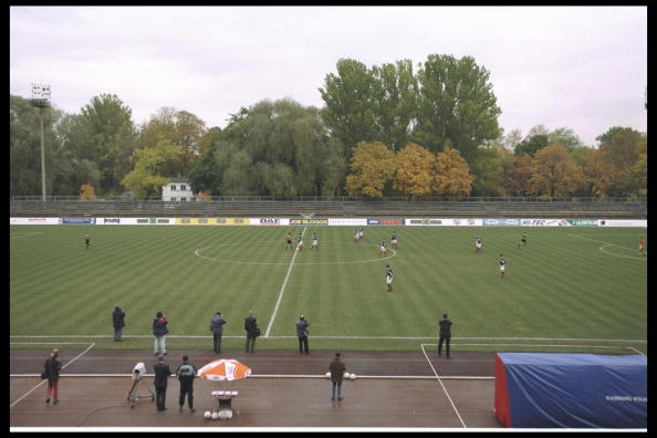 9 Oct 1996:  Scotland are ready for kick off but  Estonia fail to show during the world cup qualifier between Estonia and Scotland at Kadriorg Stad...