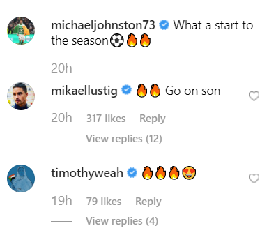 Celtic's Mikey Johnston gets support on Instagram