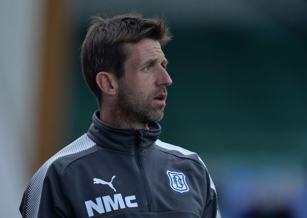 Neil McCann as manager of Dundee