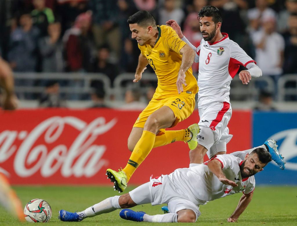 Celtic star Tom Rogic in action for Australia