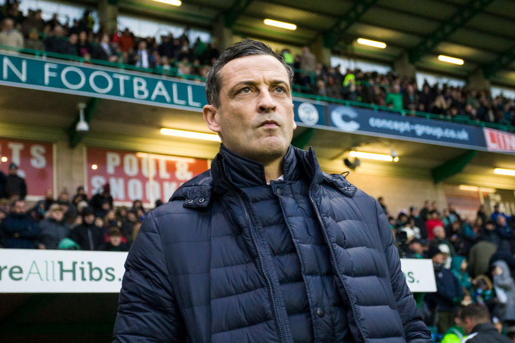 Hibernian manager Jack Ross