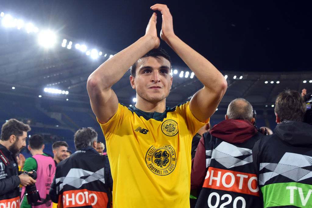 Celtic football player Mohamed Elyounoussi during the match Lazio-Celtic in the olimpic stadium. Rome (Italy), November 07th, 2019