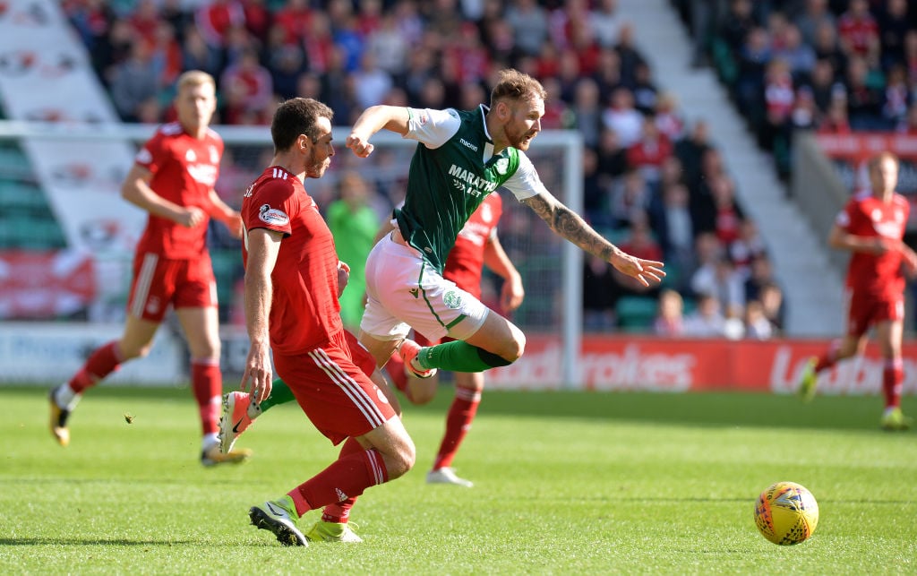 Martin Boyle playing against Aberdeen