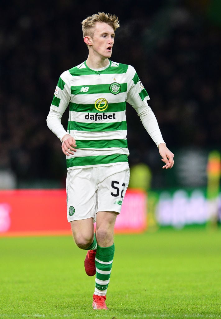 Ewan Henderson in action for Celtic