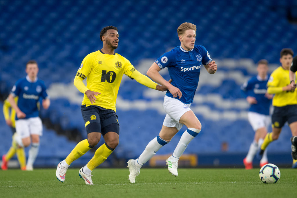 Celtic-linked Everton defender Lewis Gibson