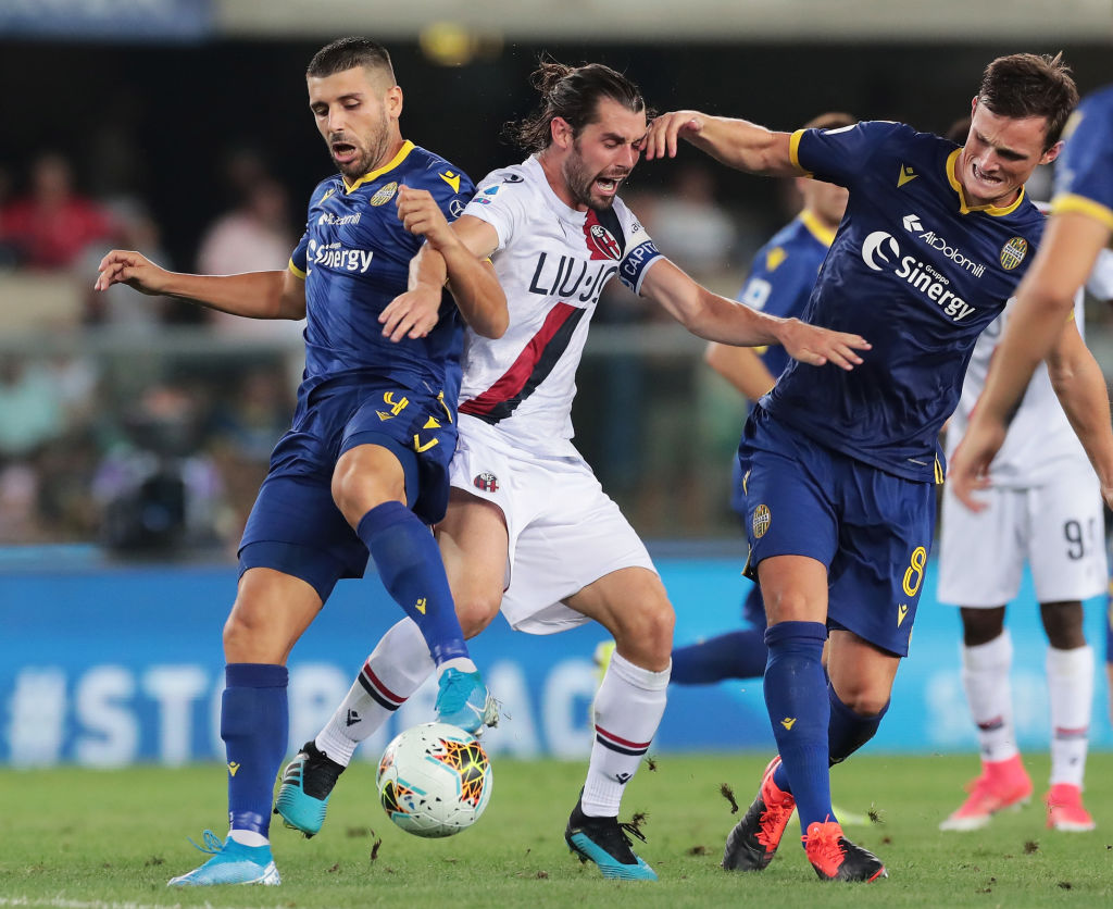 Liam Henderson playing for Verona