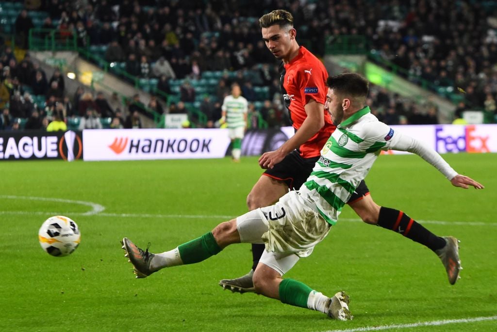 Taylor playing against Rennes