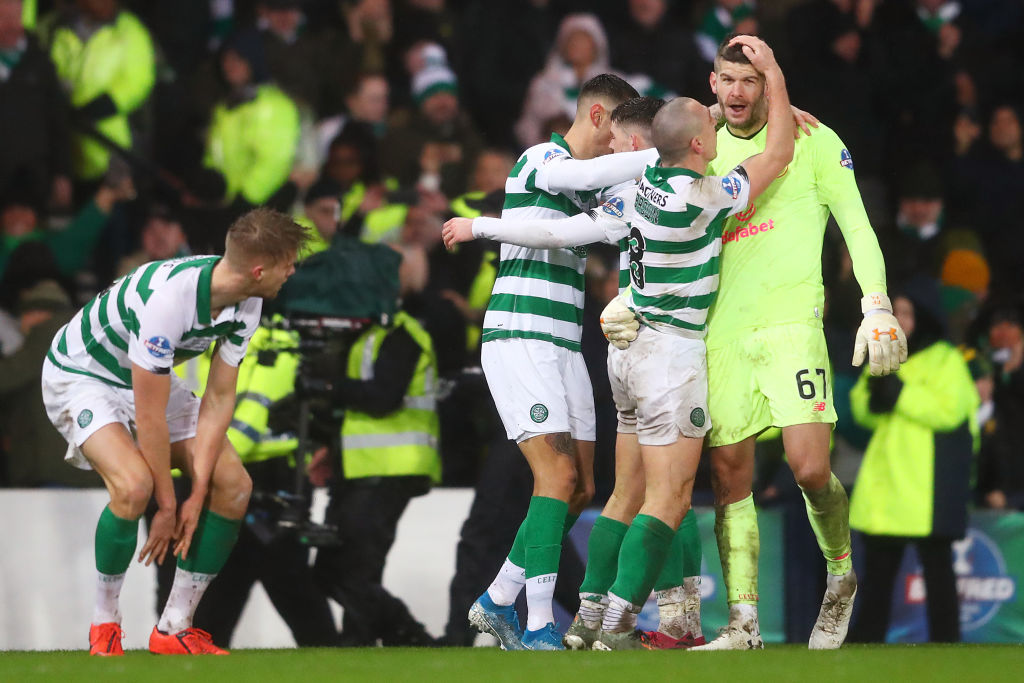 Celtic goalkeeper Fraser Forster