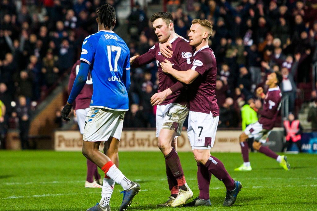 Hearts beat Rangers 2-1 on Sunday