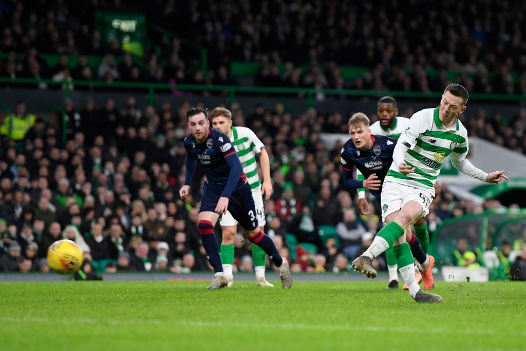 Callum McGregor opens the scoring for Celtic