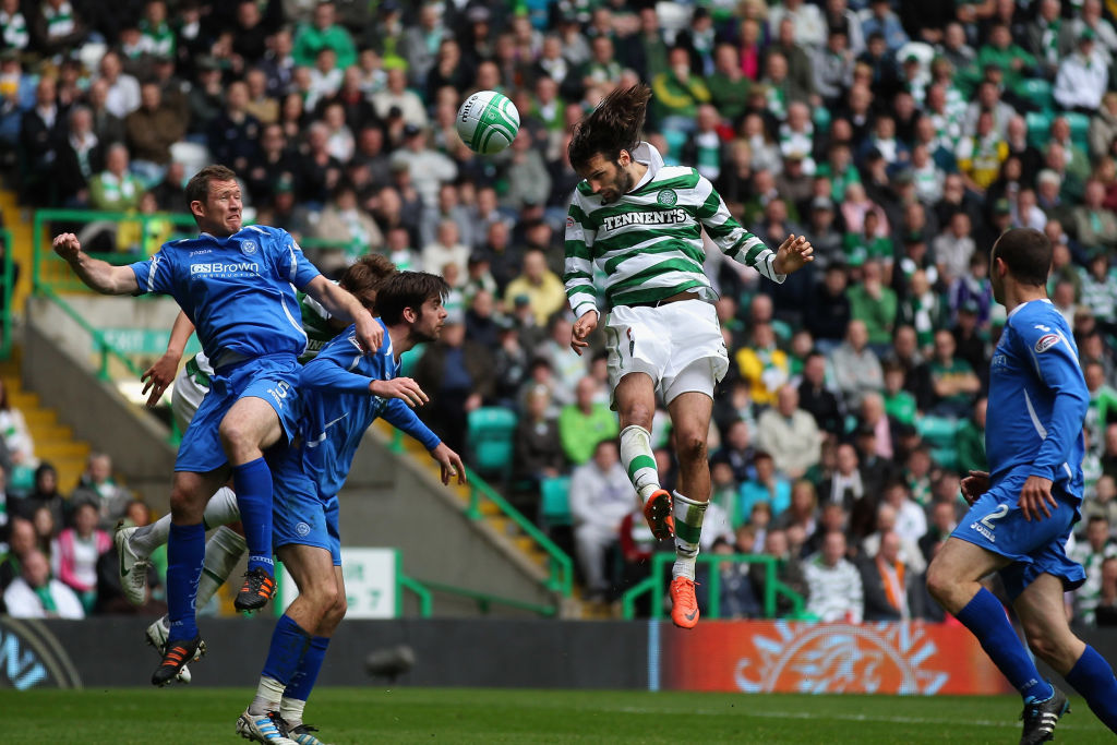 Georgios Samaras winning a header