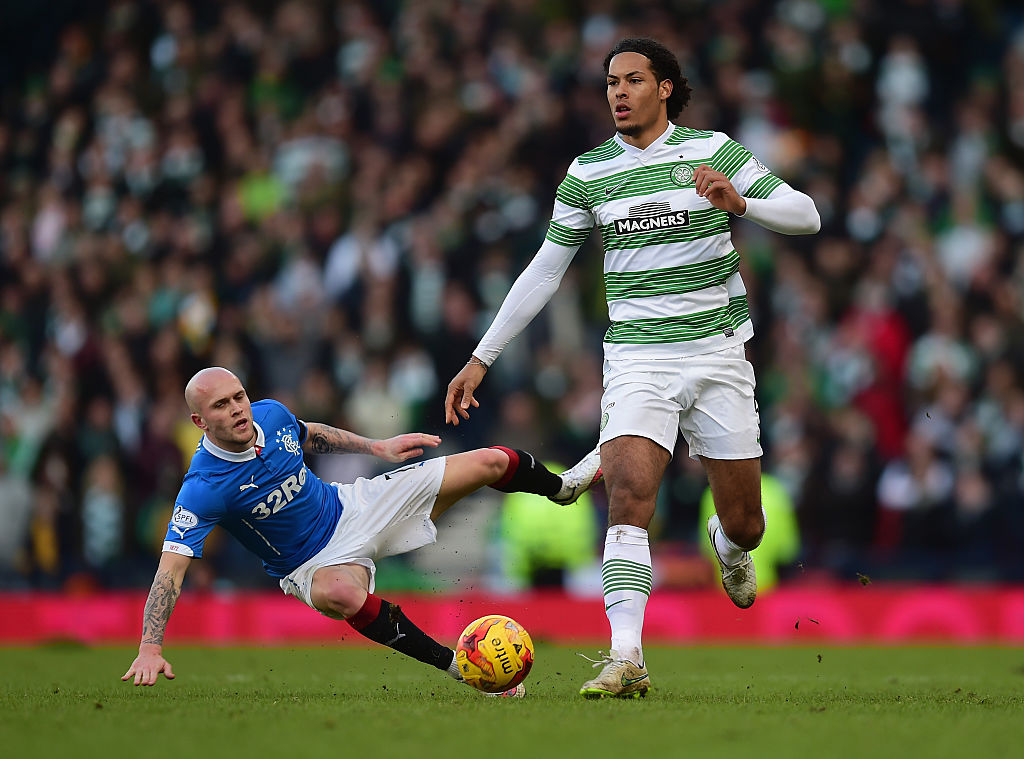 Virgil Van Dijk playing for Celtic