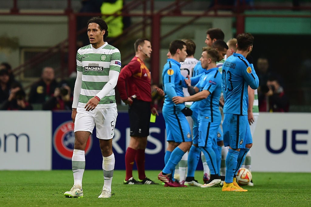 Virgil Van Dijk in the San Siro
