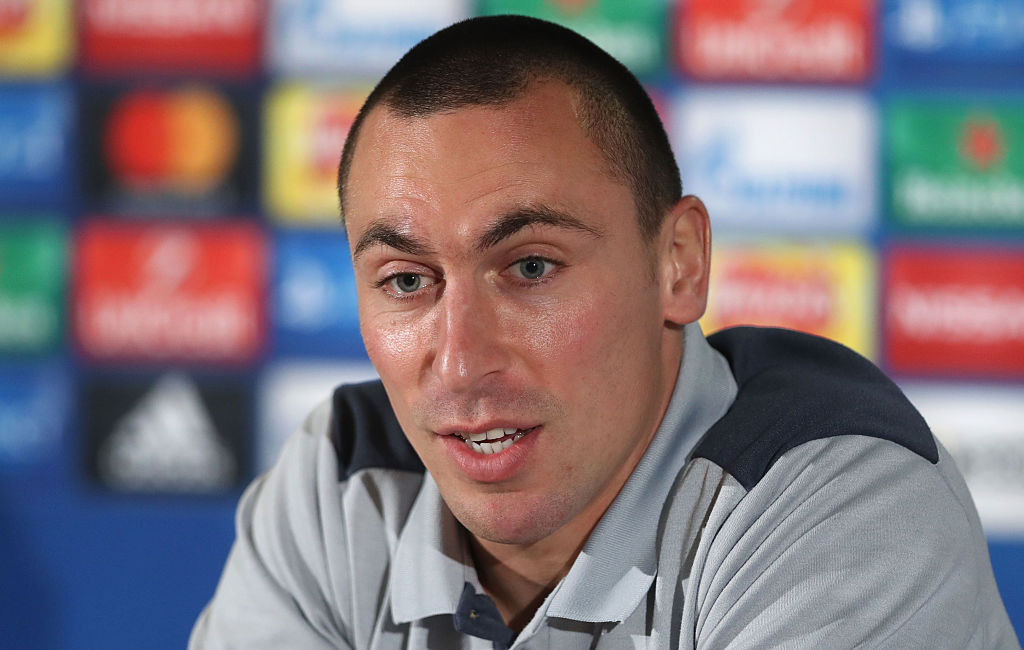 Brown speaks to the media