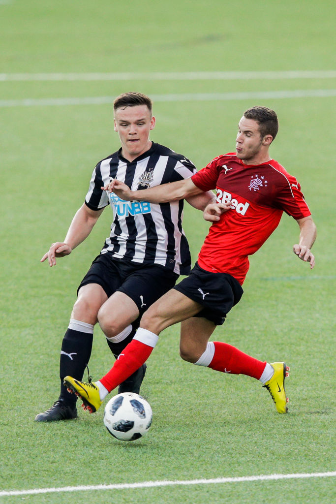 Liam Burrt when he played for Rangers