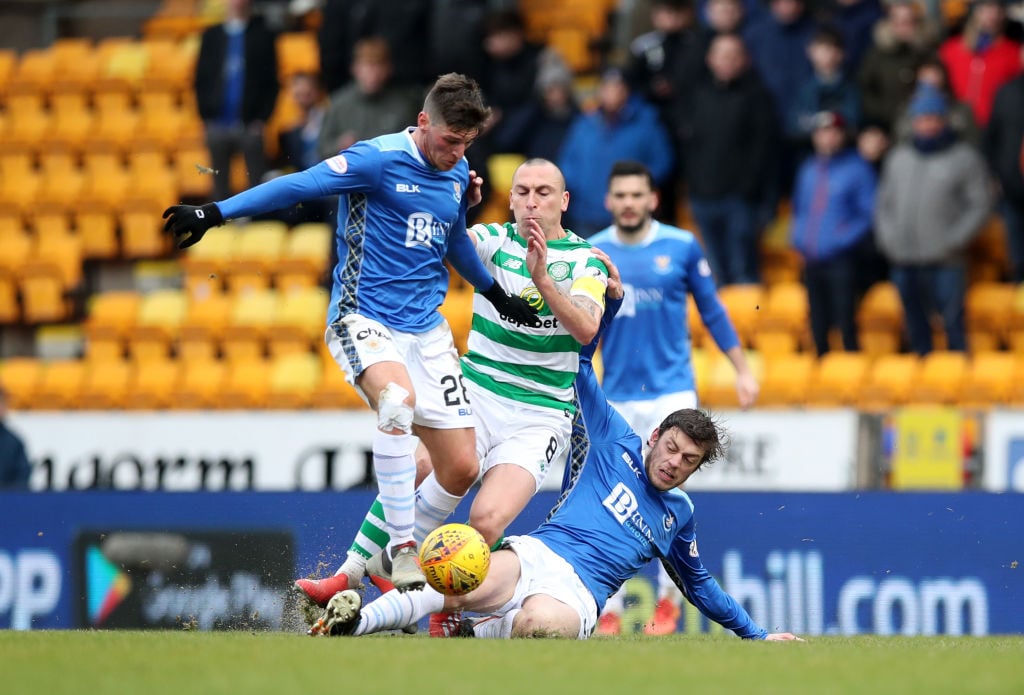 Scott Brown in action vs St Johnstone