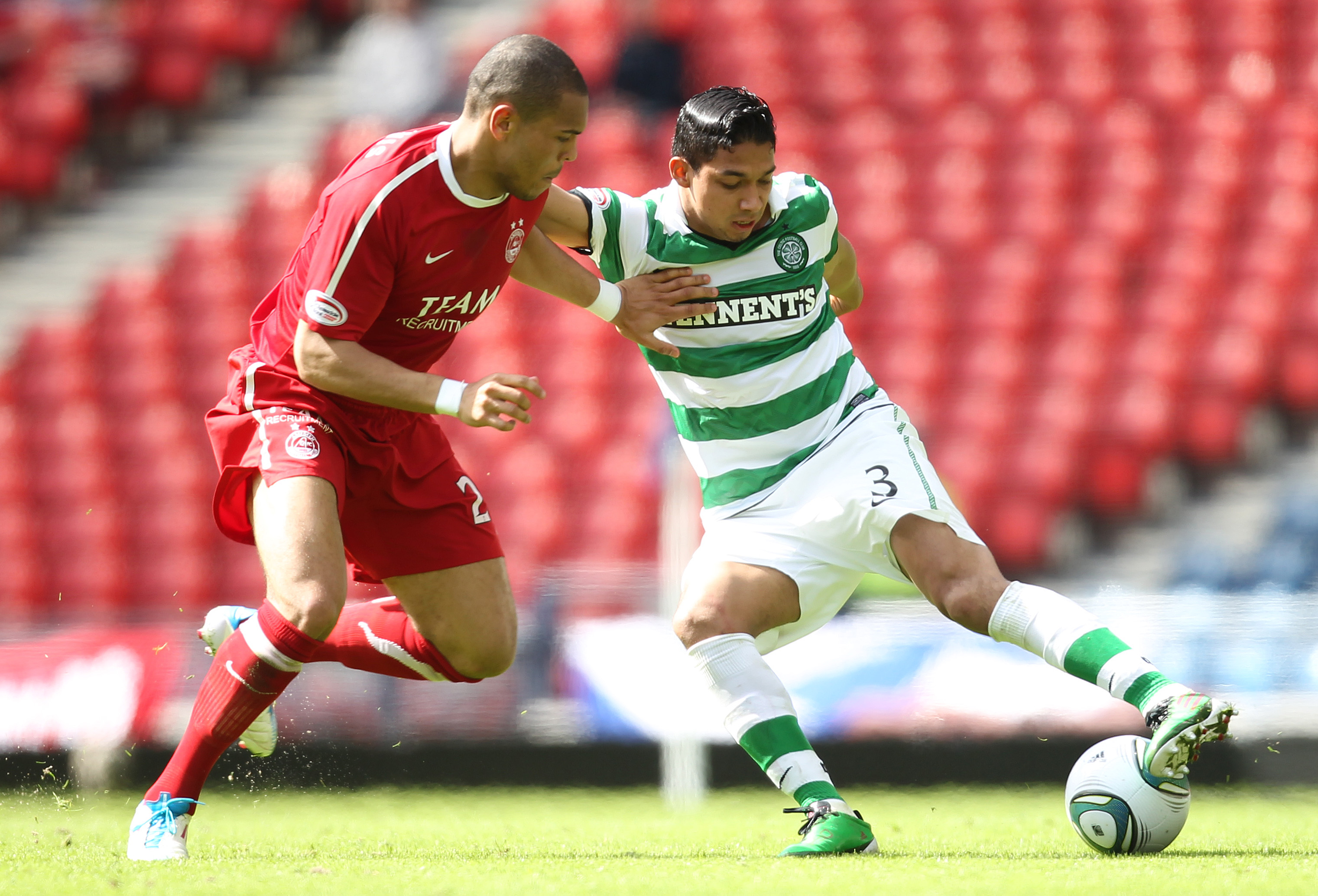 Emilio Izaguirre in his first season with Celtic