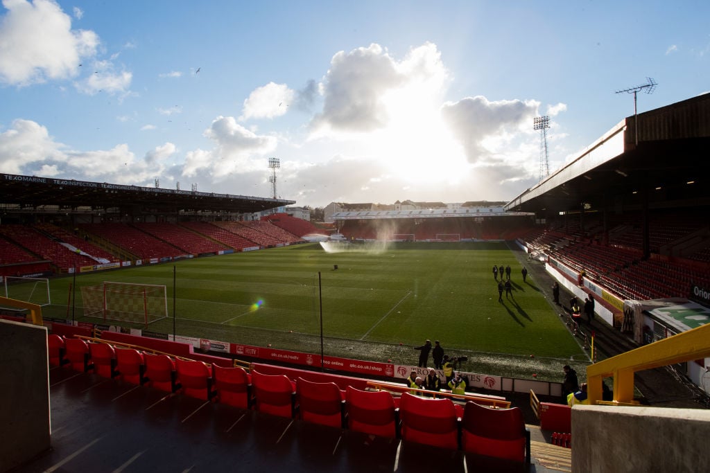 Pittodrie in the sunshine