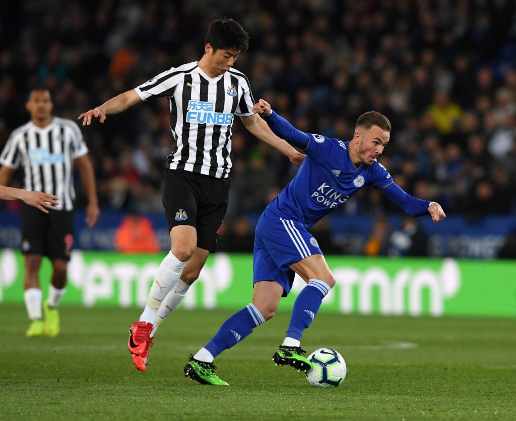 Ki playing against Leicester City