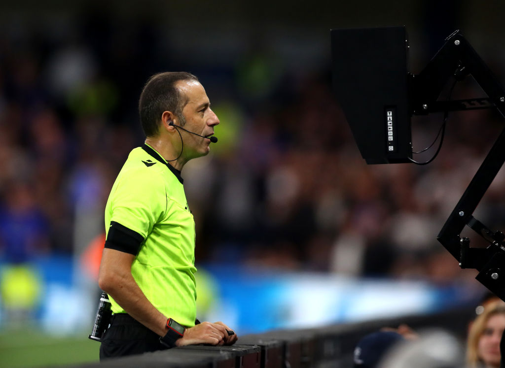 VAR being used in UEFA competition
