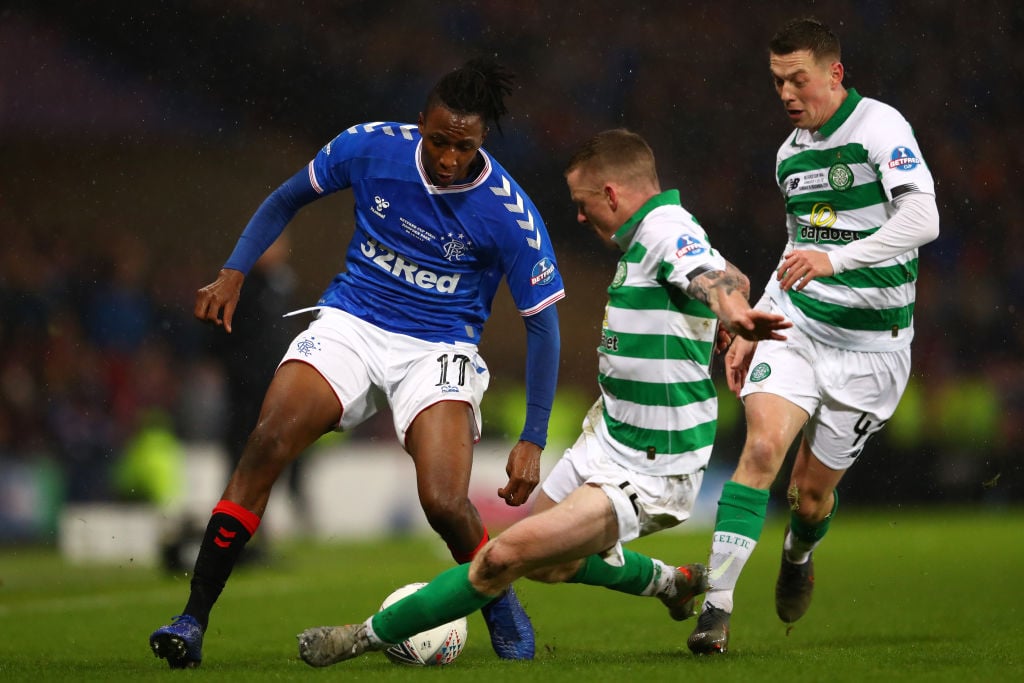 Jonny Hayes in action for Celtic vs Rangers