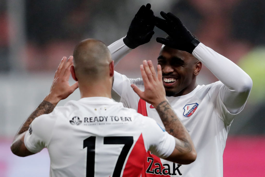 Gyrano Kerk celebrates a goal