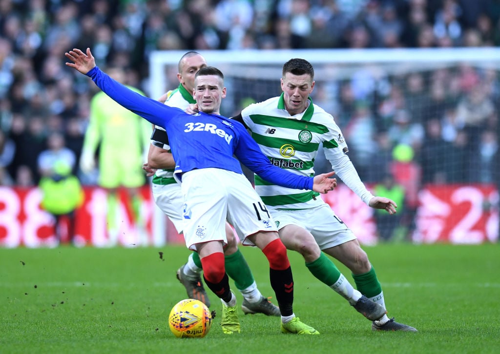 Celtic in action against Rangers