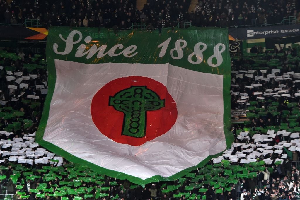 Green Brigade Celtic display vs Copenhagen