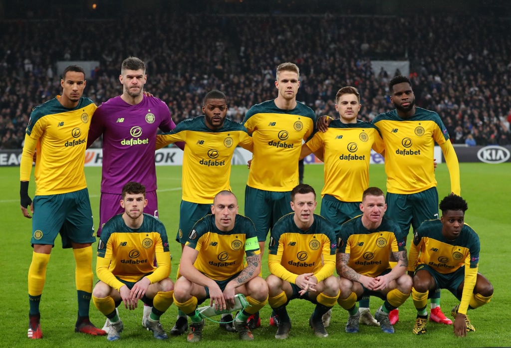 The Celtic team that started the game