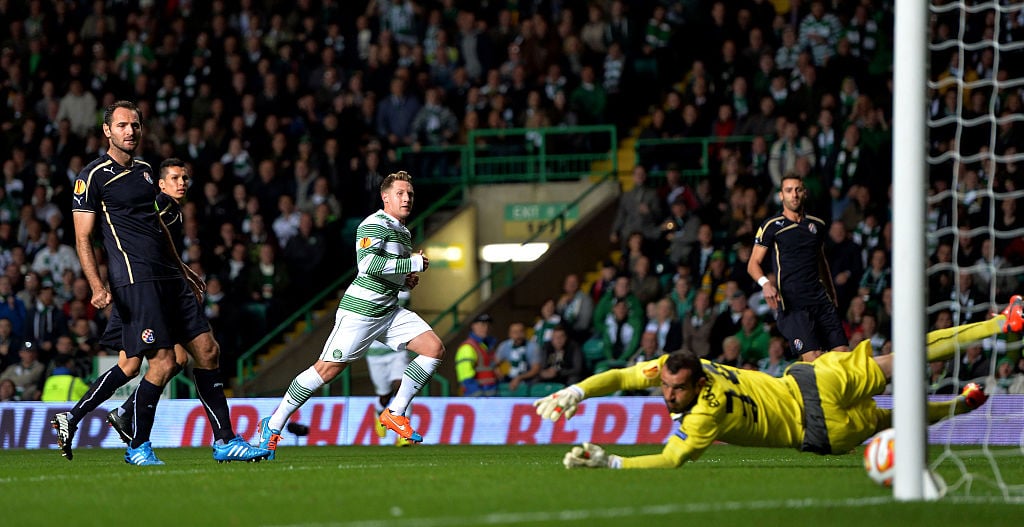 Kris Commons scoring for Celtic