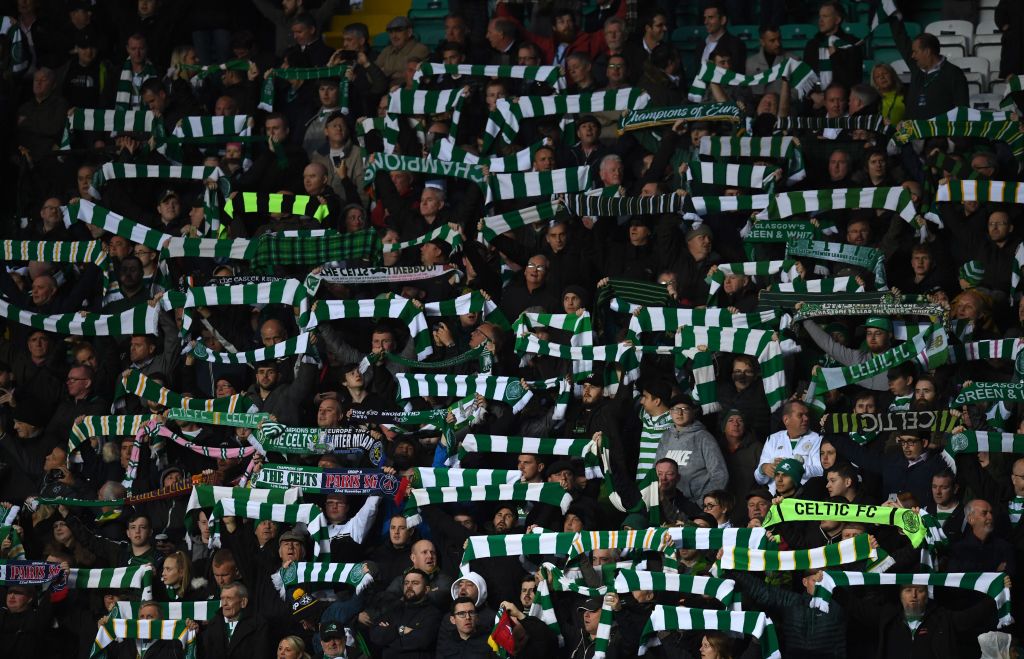 The Celtic support on a European night