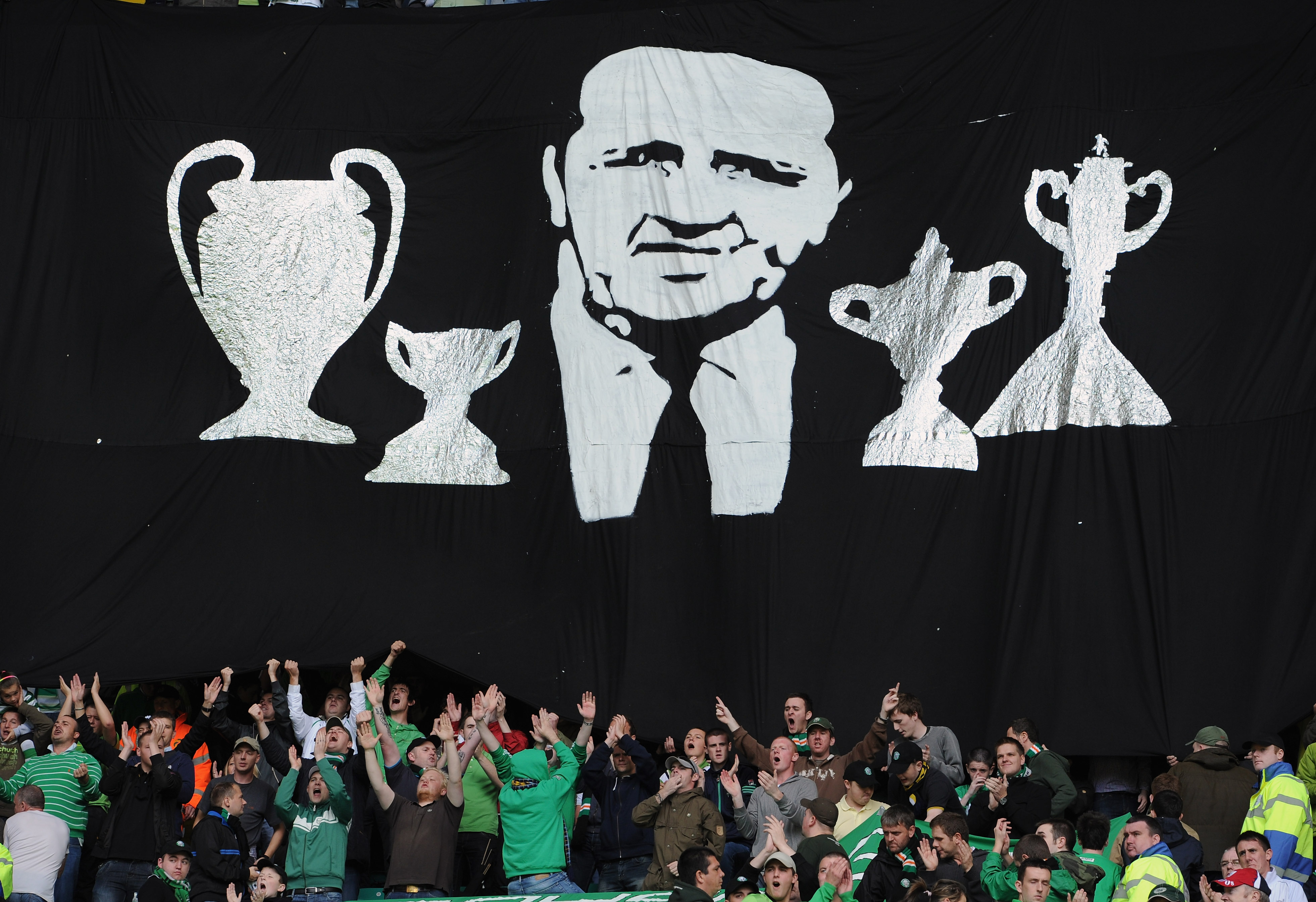 Celtic fans pay tribute to Jock Stein