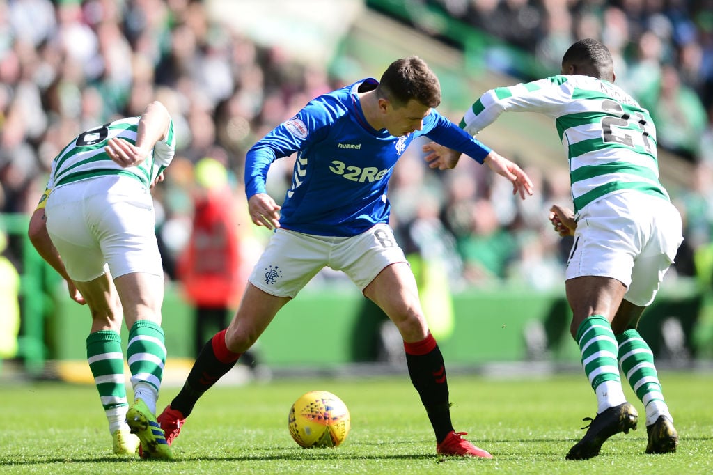 Jack during a defeat to Celtic