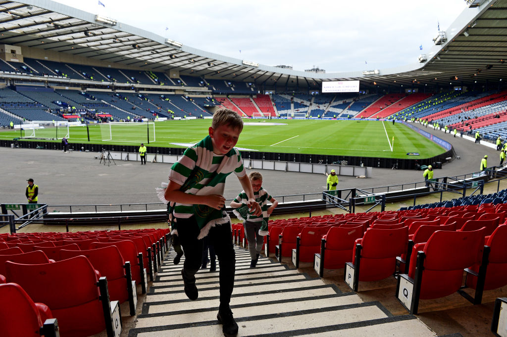 The Celtic support always pack out Hampden