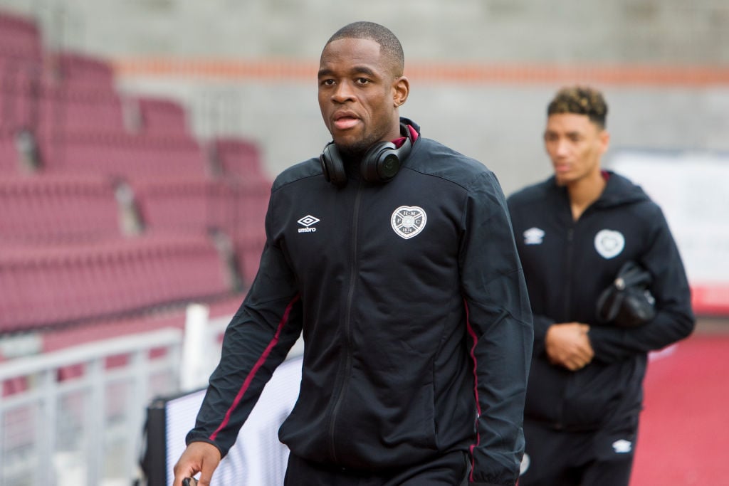 Hearts striker Uche Ikpeazu