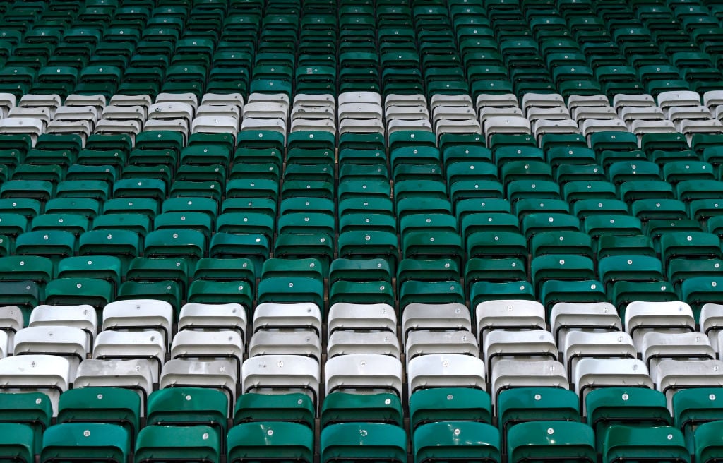 The green seats of Celtic Park