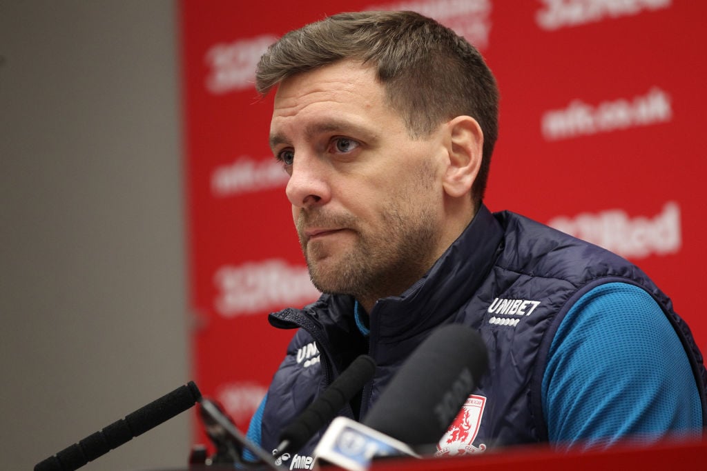 Middlesbrough boss Jonathan Woodgate