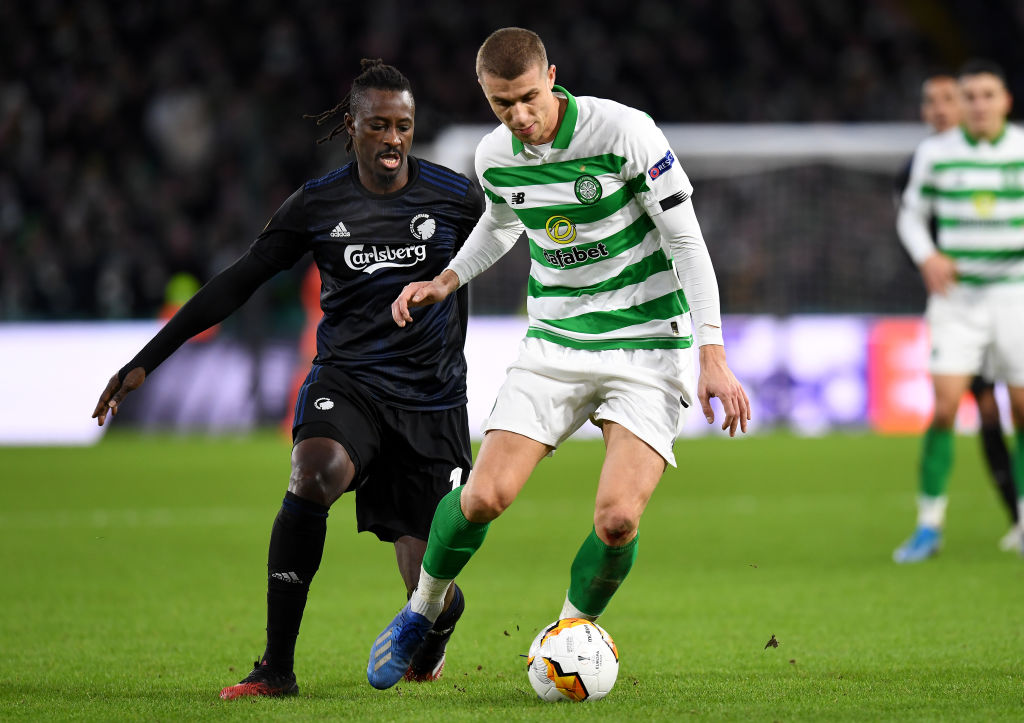 Celtic defender Jozo Simunovic in action against Copenhagen