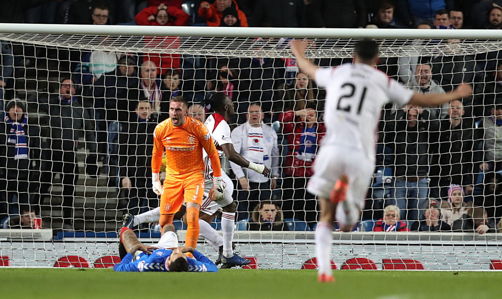 Rangers struggled badly against Hamilton