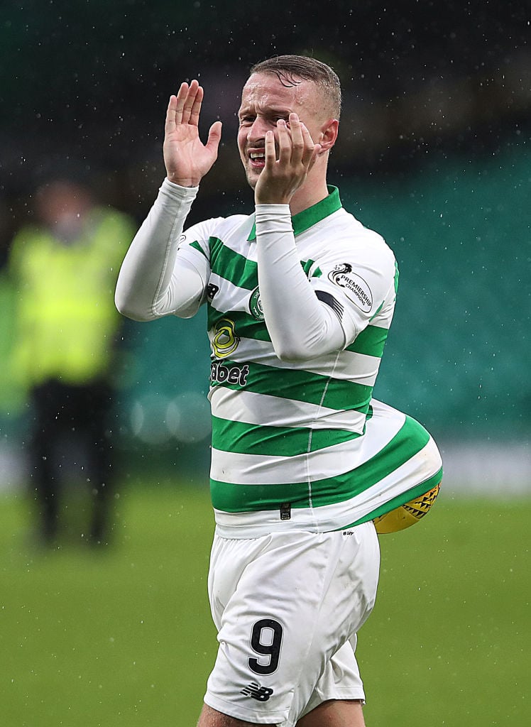 Griffiths with the match ball yesterday