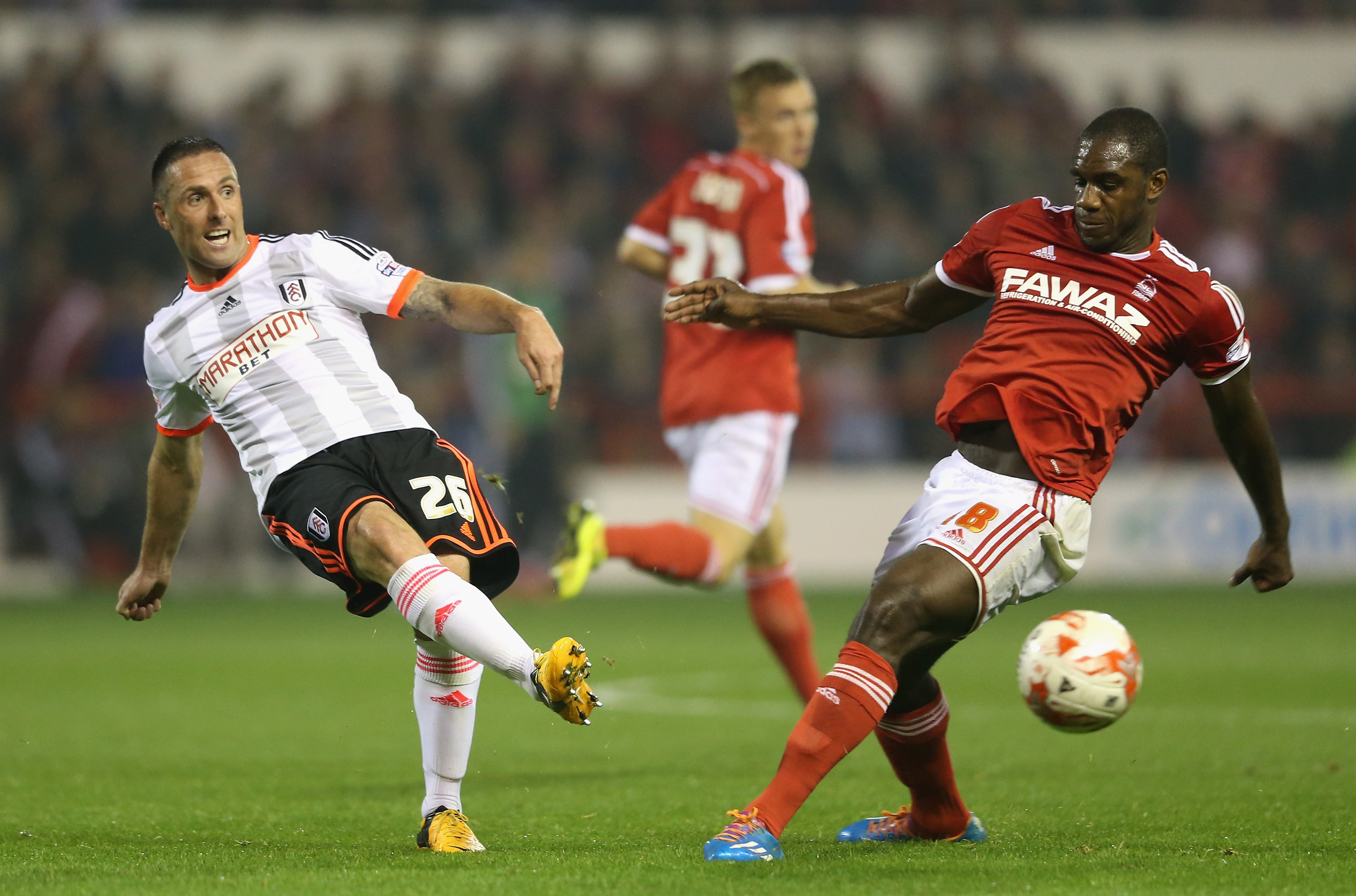Mark Fotheringham playing for Fulham