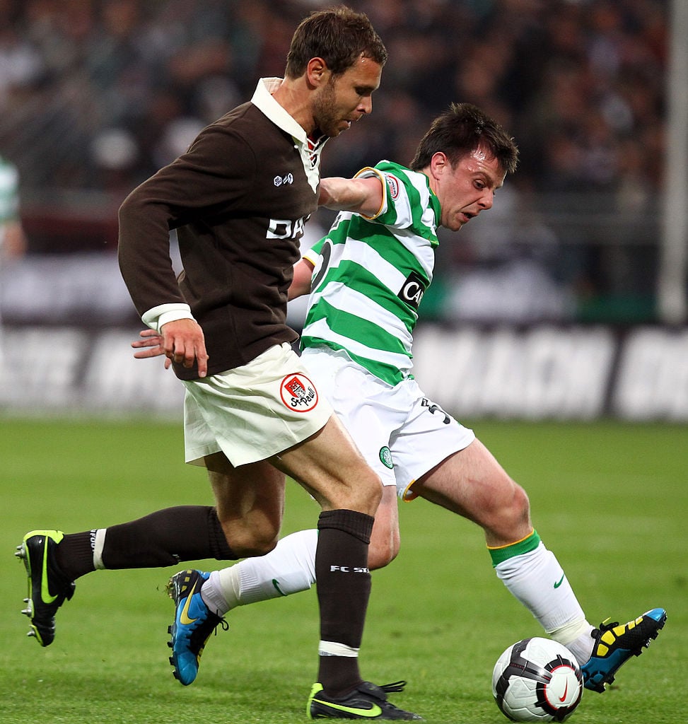 Paul McGowan playing for Celtic
